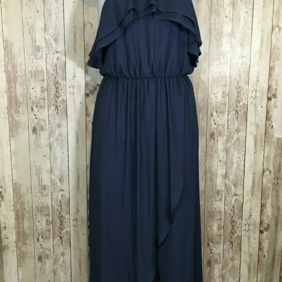 NWT Lush Halter Spaghetti Strap Dress Blue - Picture 3 of 10